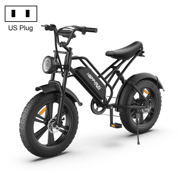 HappyRun G50 750W E-Bike: 48V/18AH, LED Display, 20'' Tires, US/EU Plug