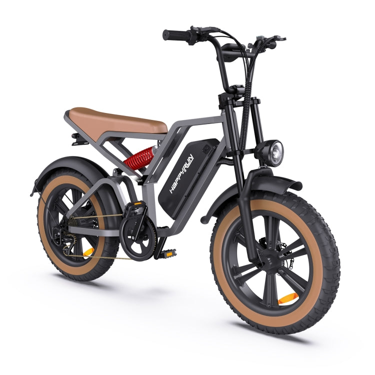 HappyRun G60 750W E-Bike: 48V, 20" Tires, LED Display, US/EU Plug