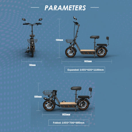 KuKirin C1 Pro 500W Electric Scooter | 48V 26Ah, 14" Tires, EU Plug - LYDARZ