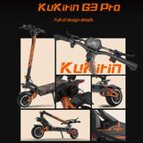 Kukirin G3 Pro 2400W 52V Electric Offroad Scooter - 10" Tires, LED Display