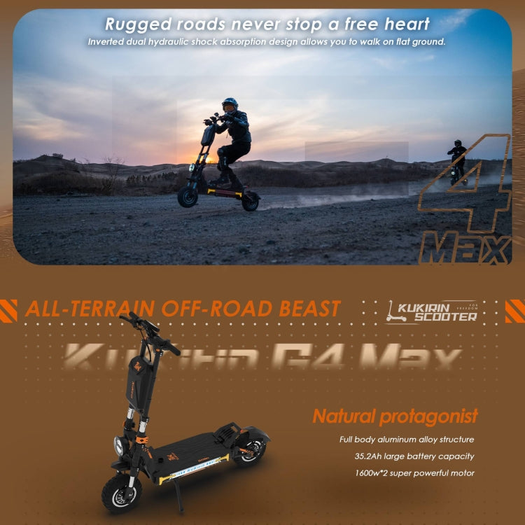 Kukirin G4 Max 12" 3200W Electric Offroad Scooter