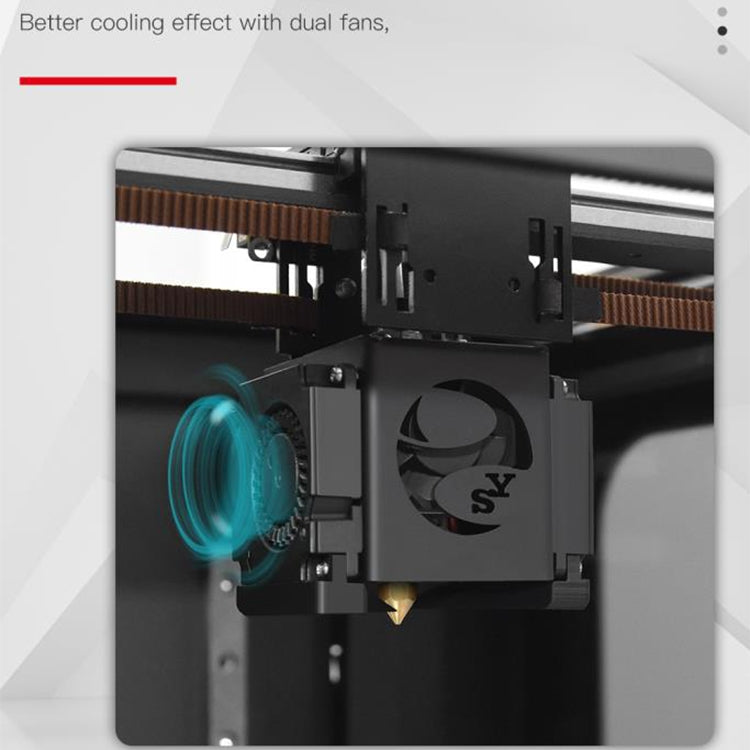 3.5 inch Touch Screen Auto-leveling Pause Resume Printing Desktop 3D Printer with Crystal Glass Platform, 3.5 inch (Black)