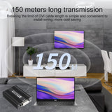 Measy DVI1815 DVI Extender Transmitter and Receiver Converter, POE Single Power Supply, Transmission Distance: 150m, DVI1815