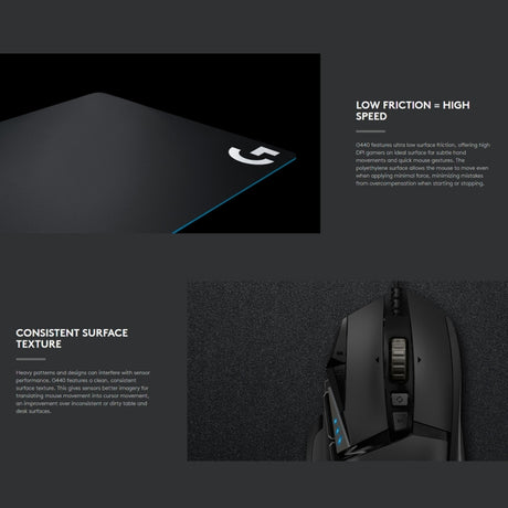 Logitech G440 Hard E-sport Gaming Mouse Pad - LYDARZ