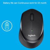 Ratón inalámbrico Logitech M330 con receptor micro USB y tecnología Silent Click