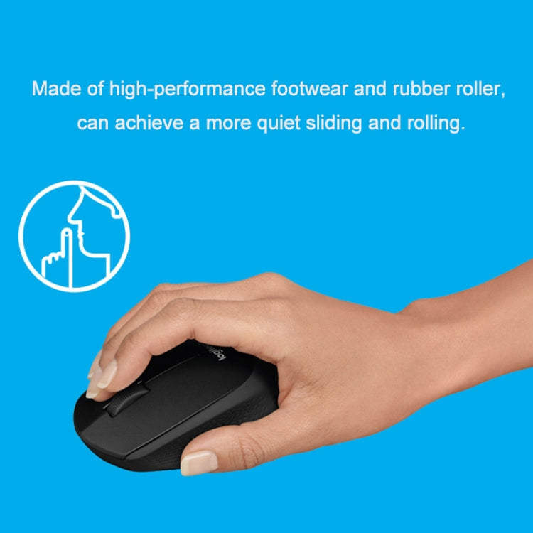 Logitech M330 Wireless Optical Mute Mouse with Micro USB Receiver