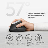 Logitech MX Vertical 4000DPI Wireless Ergonomic Vertical Optical Mouse with USB-C - LYDARZ