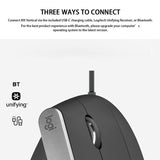 Logitech MX Vertical 4000DPI Wireless Ergonomic Vertical Optical Mouse with USB-C - LYDARZ