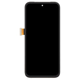 Pantalla LCD original para Google Pixel 8A GKV4X G6GPR G8HHN, ensamblaje completo con marco y cable flexible para lector de huellas dactilares.
