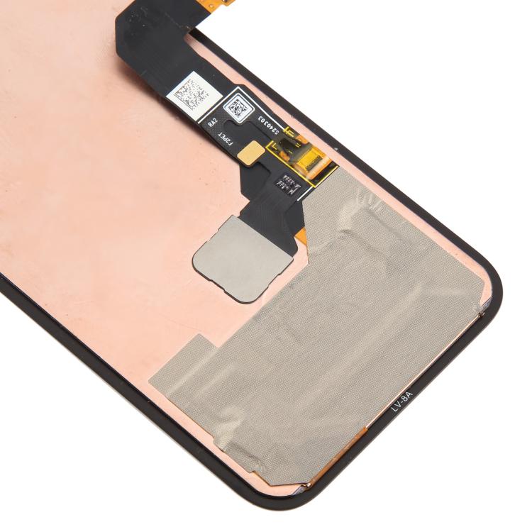 Pantalla LCD original para Google Pixel 8A GKV4X G6GPR G8HHN, ensamblaje completo con marco y cable flexible para lector de huellas dactilares.