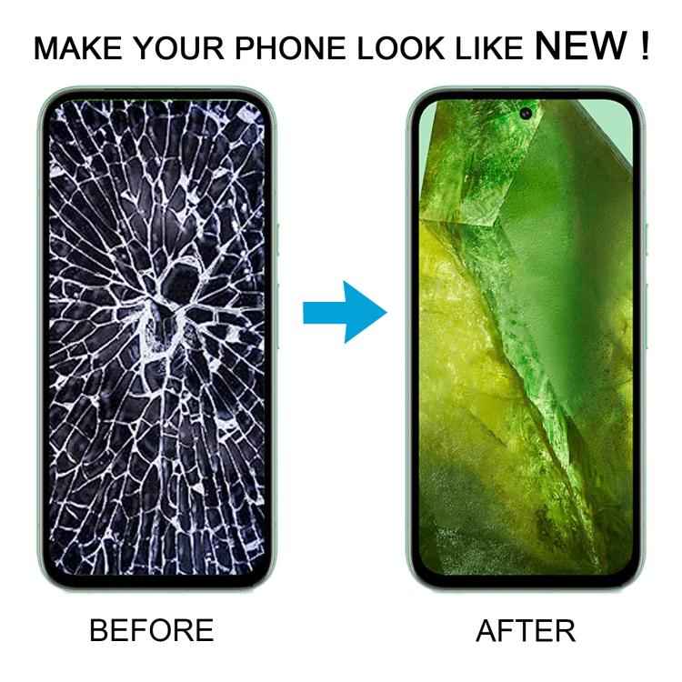 For Google Pixel 8A GKV4X G6GPR G8HHN Original LCD Screen Digitizer Full Assembly with Frame, Including Fingerprint Flex Cable, For Google Pixel 8A(Original)