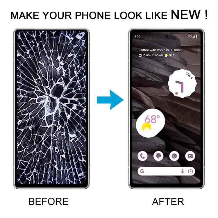 For Google Pixel 7a GWKK3 GHL1X G0DZQ G82U8 Original LCD Screen Digitizer Full Assembly with Frame, Including Fingerprint Flex Cable, For Google Pixel 7a(Original)