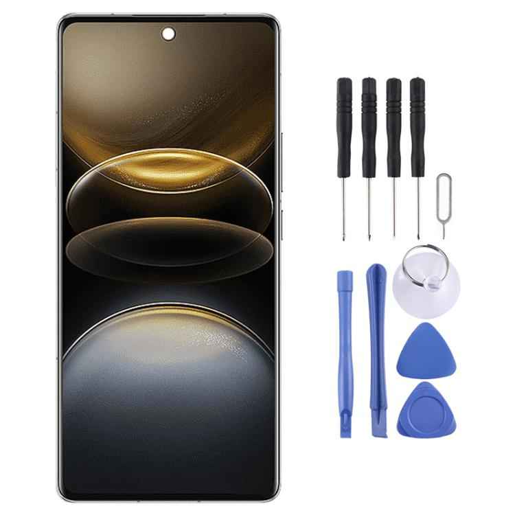 For vivo X100 Ultra V2366GA OLED LCD Screen with Digitizer Full Assembly Supports Fingerprint Identification, For vivo X100 Ultra