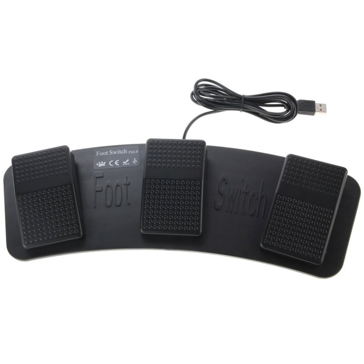 Interruptor de pie USB para PC - Juego de 2 interruptores de pie de triple acción
