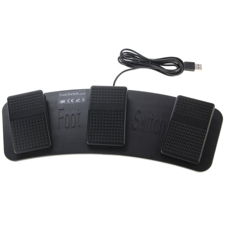 PC USB Triple Action Foot Switch, 2 Foot Switch - LYDARZ