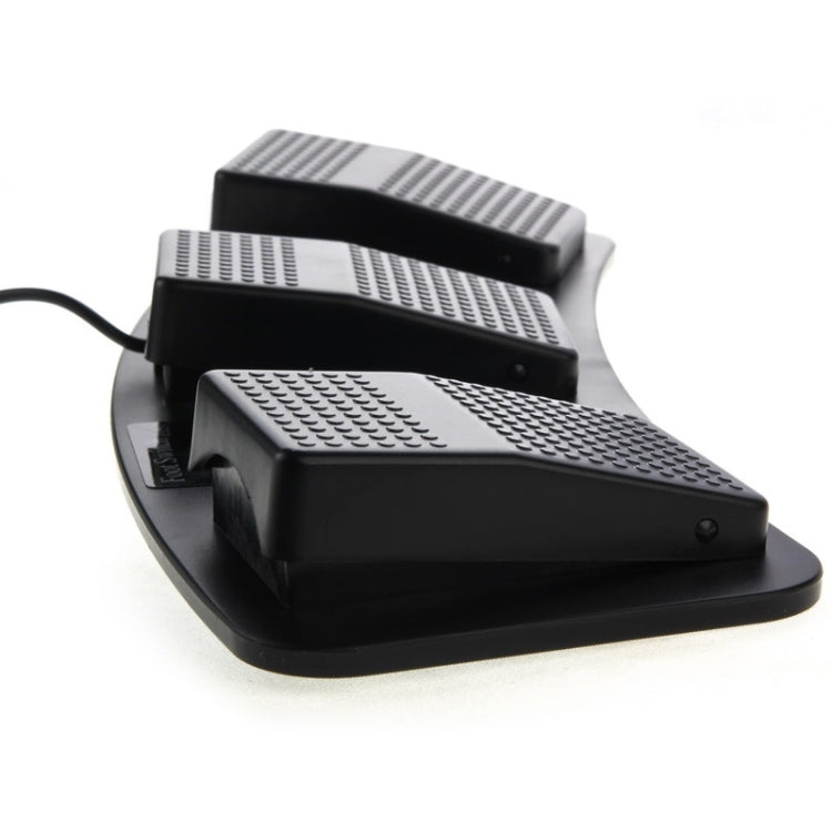 Interruptor de pie USB para PC - Juego de 2 interruptores de pie de triple acción