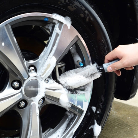 KANEED Car Wheel Tire Rim Scrub Brush Hub Clean Wash Brush Car Truck Motorcycle Bike Washing Cleaning Tool - LYDARZ