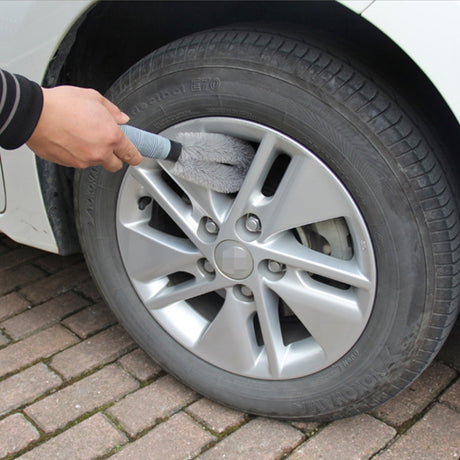 KANEED Car Wheel Tire Rim Scrub Brush Hub Clean Wash Brush Car Truck Motorcycle Bike Washing Cleaning Tool - LYDARZ