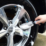 KANEED Car Wheel Tire Scrub Brush - Rim & Hub Cleaning Tool for Cars, Trucks, Motorcycles, and Bikes