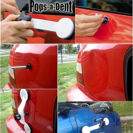 Auto Car Bodywork Panel Dent Puller Tool Ding Remover Repair Kit, 6 In 1 - LYDARZ