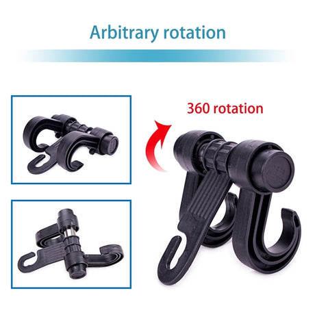 KANEED Car Vehicle Multi-functional Seat Holder Seat Headrest Hanger Hanging Holder Double Hooks - LYDARZ