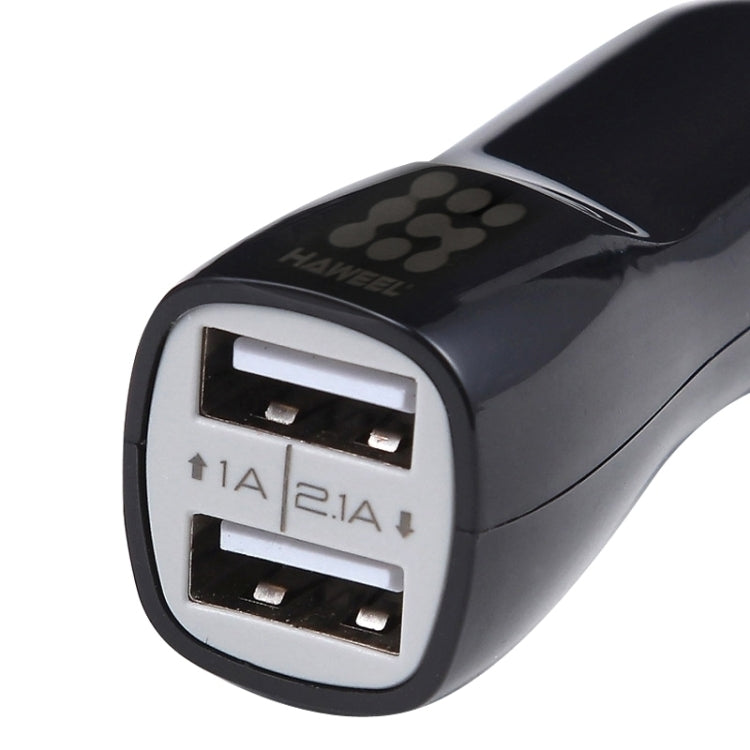 HAWEEL Dual USB Car Charger - High Quality 2.1A + 1A Dual USB Ports for Fast Charging