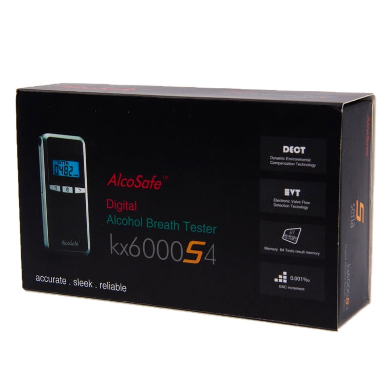 Alcohol 4 Digital LCD Display Breath Analyzer Tester, KX600054
