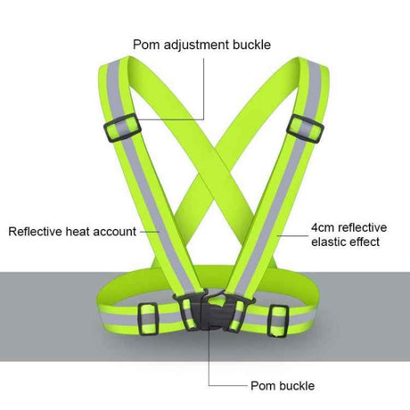 Night Riding Running Flexible Reflective Safety Vest
