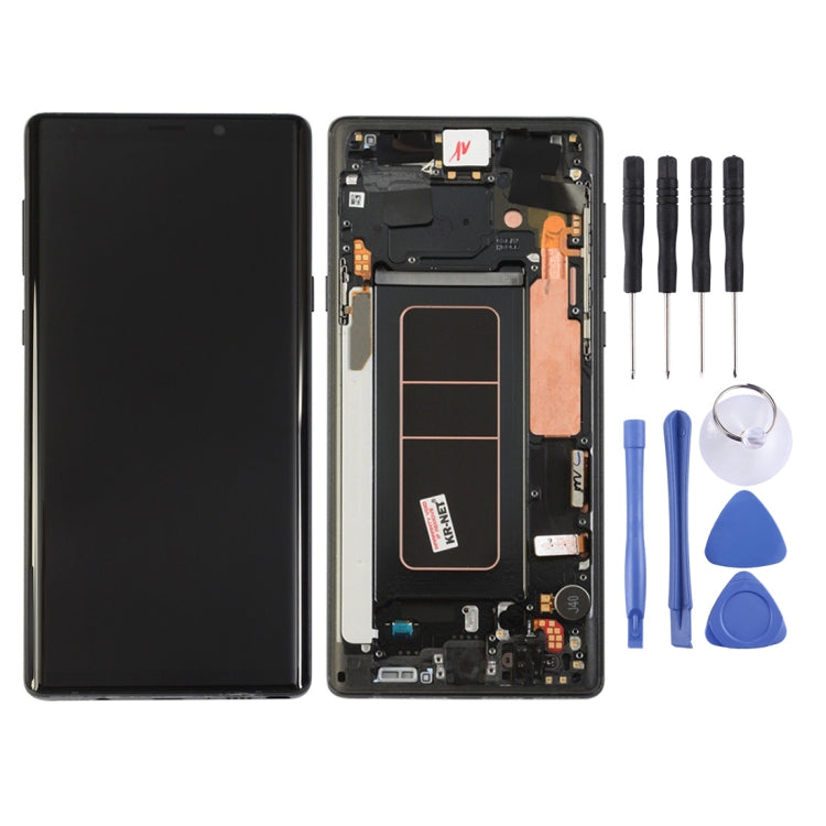 LCD Screen and Digitizer Full Assembly with Frame for Galaxy Note9 / N960A / N960F / N960V / N960T / N960U, For Galaxy Note9 (Frame)