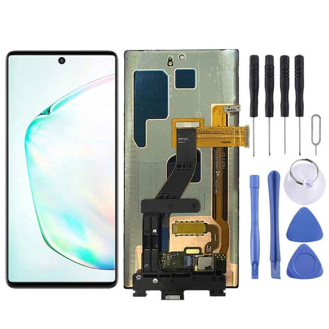 Original Dynamic AMOLED Material LCD Screen and Digitizer Full Assembly for Galaxy Note 10, For Samsung Galaxy Note 10 (Dynamic AMOLED)