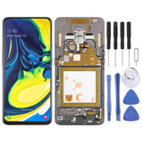 Original Super AMOLED Material LCD Screen and Digitizer Full Assembly with Frame for Samsung Galaxy A80 (Super AMOLED)
