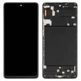 Original Super AMOLED Material LCD Screen and Digitizer Full Assembly with Frame for Galaxy A71, For Samsung Galaxy A71(Original with Frame)