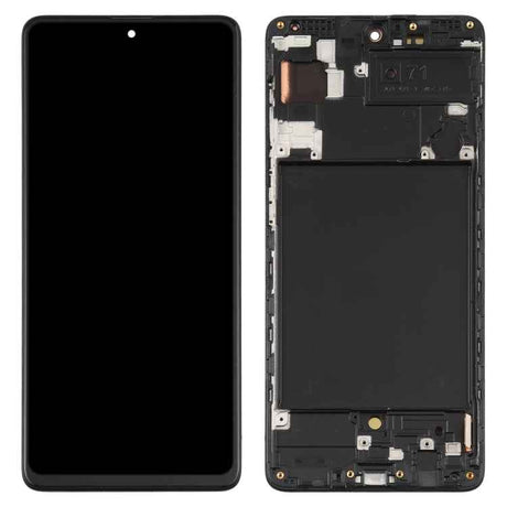 Original Super AMOLED Material LCD Screen and Digitizer Full Assembly with Frame for Galaxy A71, For Samsung Galaxy A71(Original with Frame)