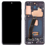 Original Dynamic AMOLED Material LCD Screen and Digitizer Full Assembly with Frame for Samsung Galaxy S20