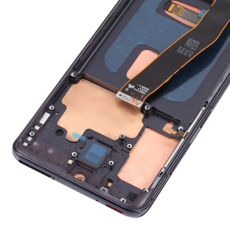 Original Dynamic AMOLED Material LCD Screen and Digitizer Full Assembly with Frame for Samsung Galaxy S20