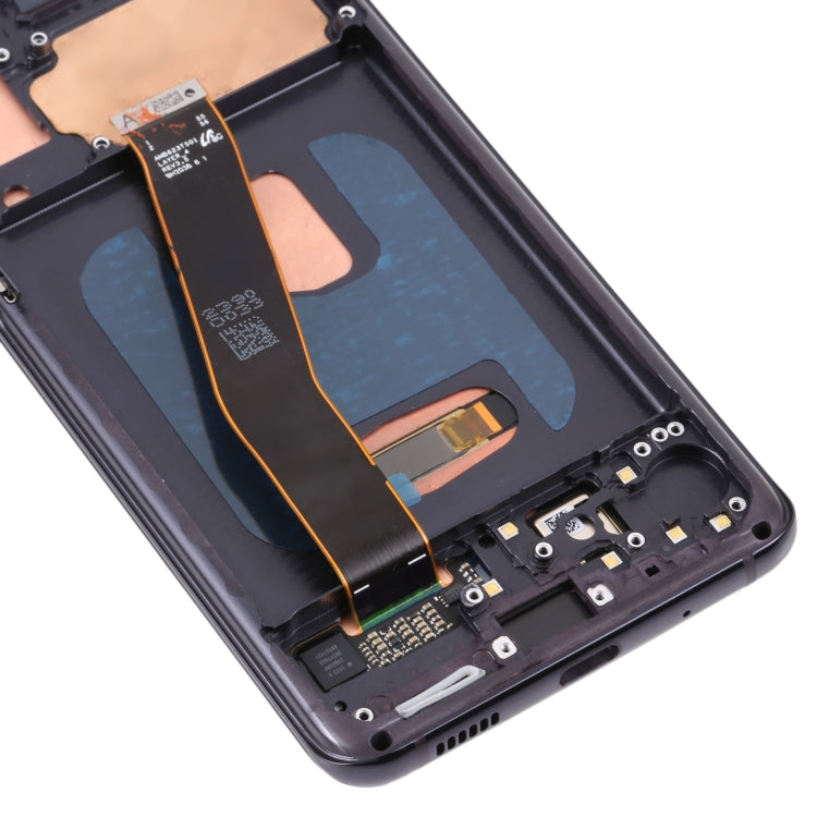 Original Dynamic AMOLED Material LCD Screen and Digitizer Full Assembly with Frame for Samsung Galaxy S20