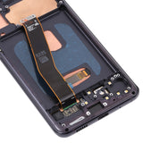 Original Dynamic AMOLED Material LCD Screen and Digitizer Full Assembly with Frame for Samsung Galaxy S20