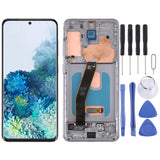 Original Dynamic AMOLED Material LCD Screen and Digitizer Full Assembly with Frame for Samsung Galaxy S20
