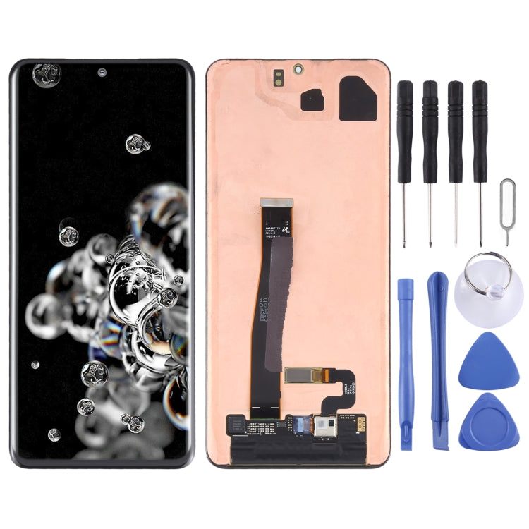 Original Dynamic AMOLED Material LCD Screen and Digitizer Full Assembly for Samsung Galaxy S20 Ultra 4G (Original )