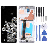 Original LCD Screen and Digitizer Full Assembly with Frame for Samsung Galaxy S20 Ultra