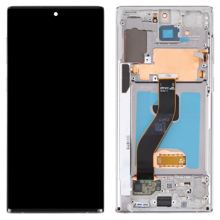 Original LCD Screen and Digitizer Full Assembly With Frame for Samsung Galaxy Note10 (Original)