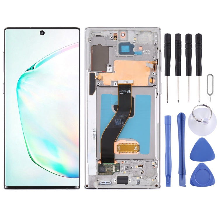 Original LCD Screen and Digitizer Full Assembly With Frame for Samsung Galaxy Note10 (Original)