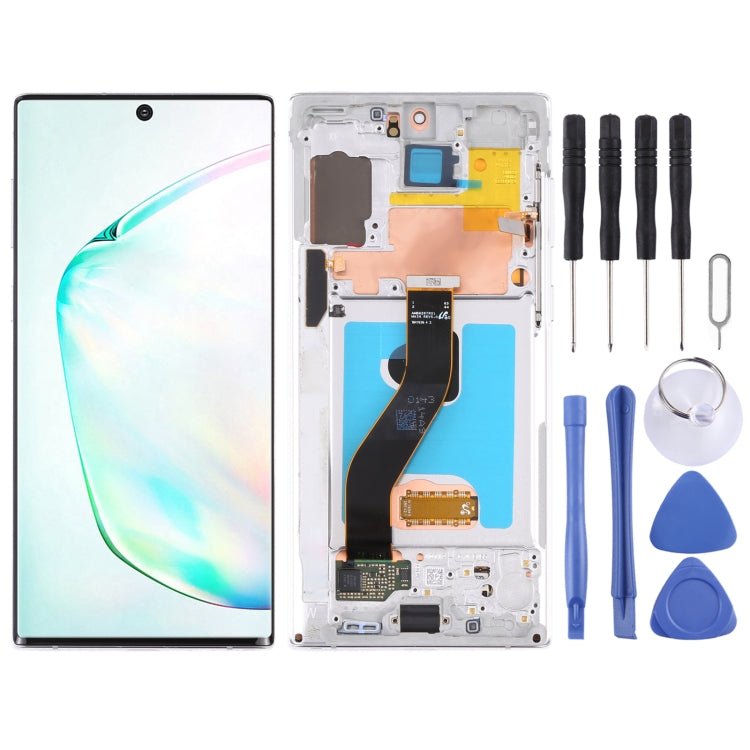 Original LCD Screen and Digitizer Full Assembly With Frame for Samsung Galaxy Note10 (Original)