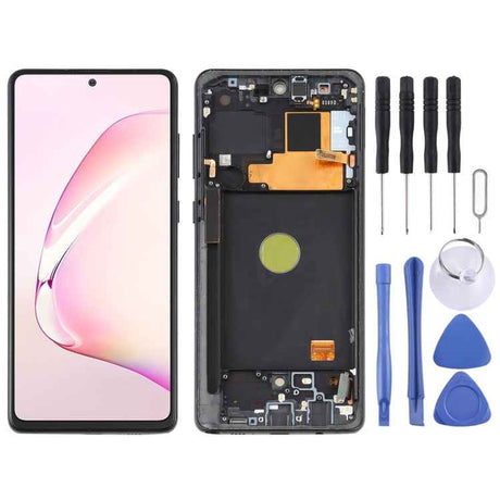 Original Super AMOLED Material LCD Screen and Digitizer Full Assembly With Frame for Samsung Galaxy Note10 Lite, For Samsung Galaxy Note10 Lite(Original)