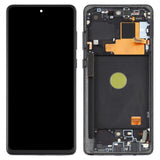Original Super AMOLED Material LCD Screen and Digitizer Full Assembly With Frame for Samsung Galaxy Note10 Lite