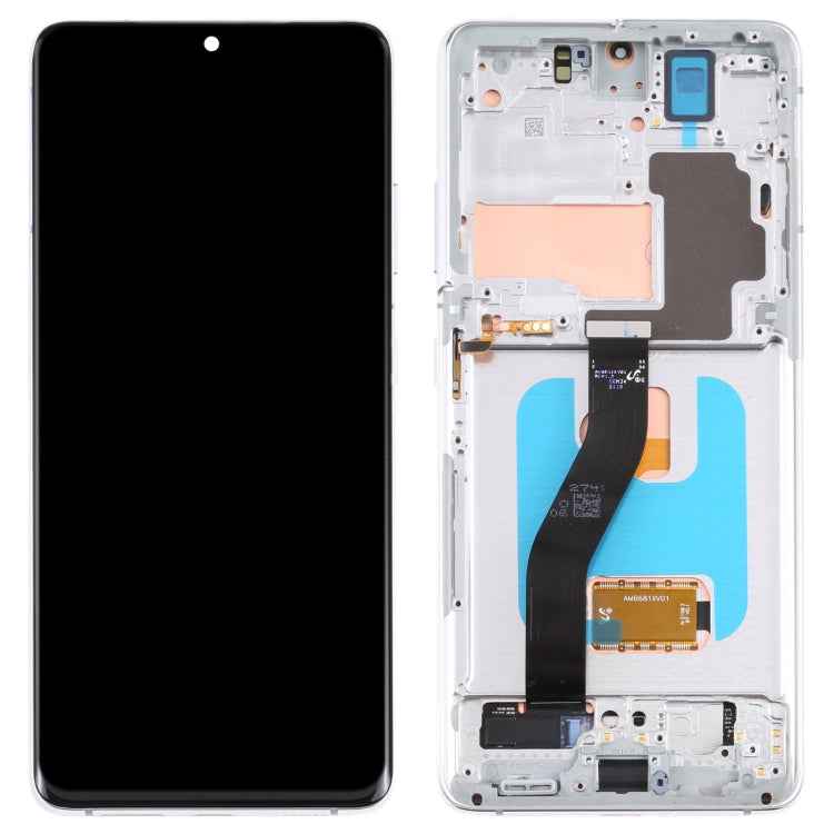 Original LCD Screen and Digitizer Full Assembly with Frame For Samsung Galaxy S21 Ultra 5G SM-G998B, For Samsung Galaxy S21 Ultra 5G