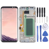 OLED Material LCD Screen and Digitizer Full Assembly with Frame for Samsung Galaxy S8+ SM-G955, For Samsung Galaxy S8+(OLED)