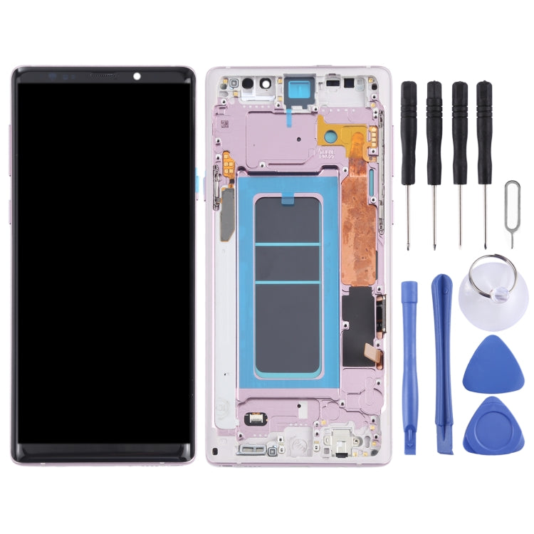 OLED Material LCD Screen and Digitizer Full Assembly with Frame for Samsung Galaxy Note9 SM-N960, For Samsung Galaxy Note9 (OLED) (OLED Material)