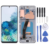 Original LCD Screen and Digitizer Full Assembly with Frame for Samsung Galaxy S20 5G SM-G981B