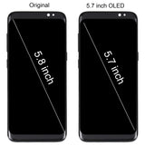 5.7 inch OLED LCD Screen For Samsung Galaxy S8 SM-G950 Digitizer Full Assembly with Frame, For Samsung Galaxy S8